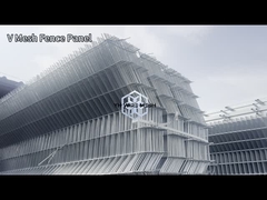 สายไหมเหล็กผสมผสานรั้ว 75 * 150mm Mesh หลุมสําหรับสนามบิน