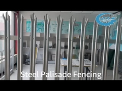 ความปลอดภัยสูง สแตนเลส Palisade Fencing ป้องกันการปีน ป้องกันขอบเขตที่ยั่งยืน