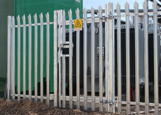 Galvanized D Pale Steel Palisade Fencing 1.8*2.4m