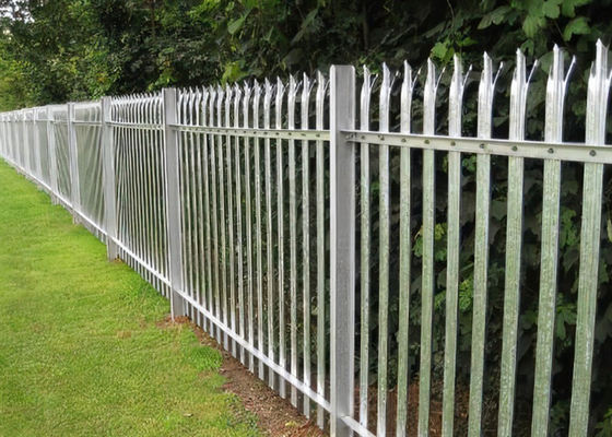 W / D Type Galvanized Steel Palisade Fencing 2.5*2.75m