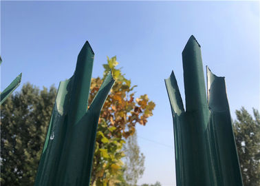 Eco Friendly Steel Picket Fencing , Palisade Fencing Pales For Commercial Grounds
