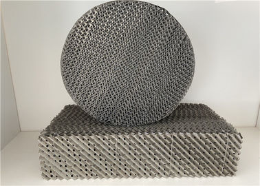 Knitted Wire Mesh Packing In Distillation Column , Structured Packing Column 500Y