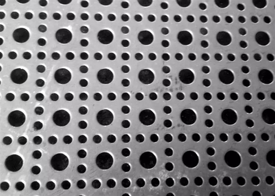 Decorative 1.22*2.44m Perforated Metal Mesh Round / Square Hole 3.0mm