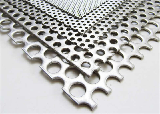 Galvanized / Pvc Coated Oem Perforated Wire Mesh Punched Metal Sheet For Screen Wall