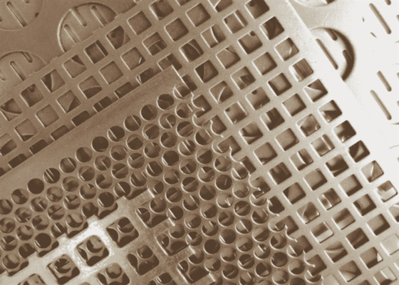 Powder Coated Perforated Mesh in Low Carbon Steel for Building Stairs