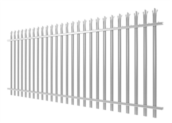 W Pale Steel Palisade Fencing Euro Fence For Security