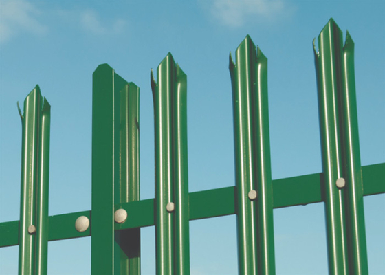 Triple Point Garden Galvanized Palisade Fencing W Pale 65mm