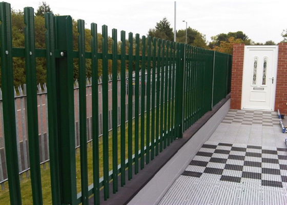 Triple Point Garden Galvanized Palisade Fencing W Pale 65mm