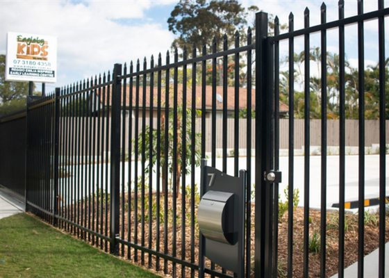 W Pale Hot Dip Galvanized Steel Palisade Fencing 1.8m Height 2.75m Width
