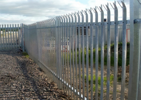 6mm Garden Galvanized Palisade Fencing W Pale 65mm Iso 9001