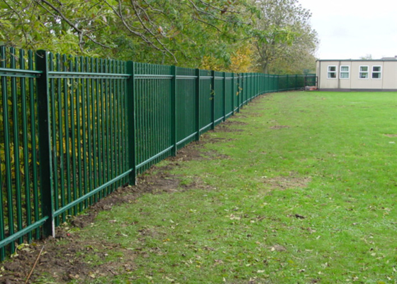 Euro Pvc Coated 1.8*2.75m Steel Palisade Fence W Pale For Garden
