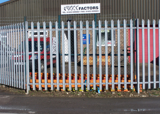 Border Garden Europe Galvanised Steel Palisade Fencing 2.4m Height