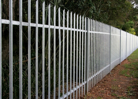 Hot Dip Galvanized Euro Steel Palisade Fencing 1.5m Height Industrial Iso9001 Oem
