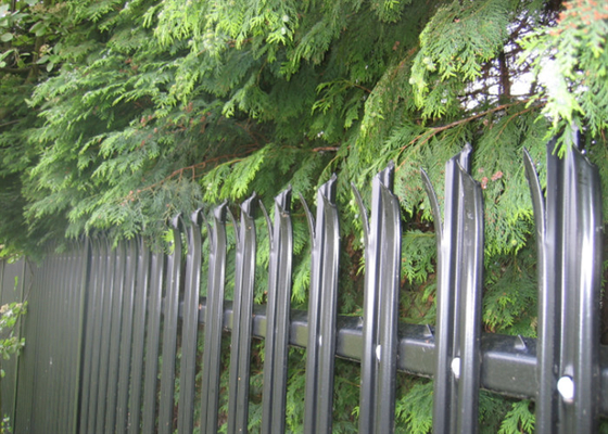 W Pale 70mm 3.0mm Galvanised Palisade Fencing Hot Dip For Residential