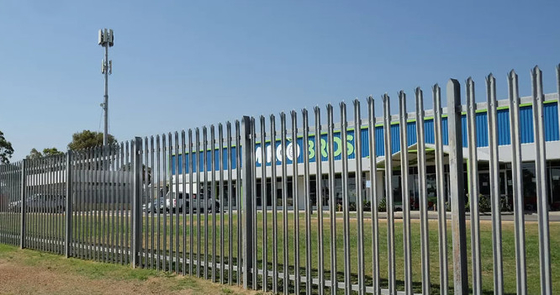 65mm W Pale 3mm Steel Palisade Fencing Euro Metal For Residential