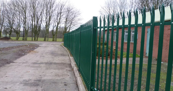 65mm W Pale 3mm Steel Palisade Fencing Euro Metal For Residential