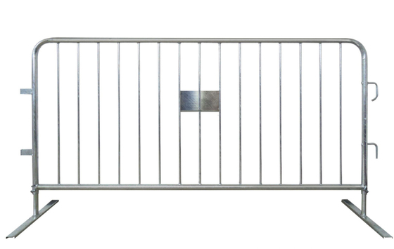 Hot Dip Galvanized Crowd Control Barriers Bridge Feet Temporary Fence For Road