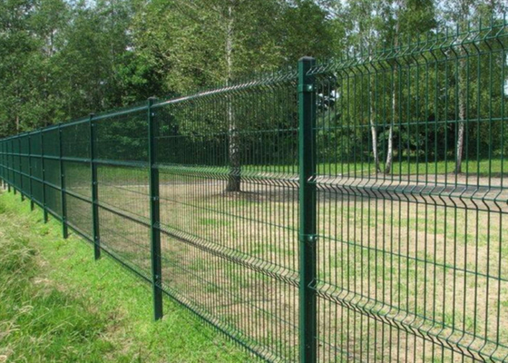 OEM 3D Curved Powder Coated Steel 3D Triangle Fence Panel 2*2.5m 4.0mm