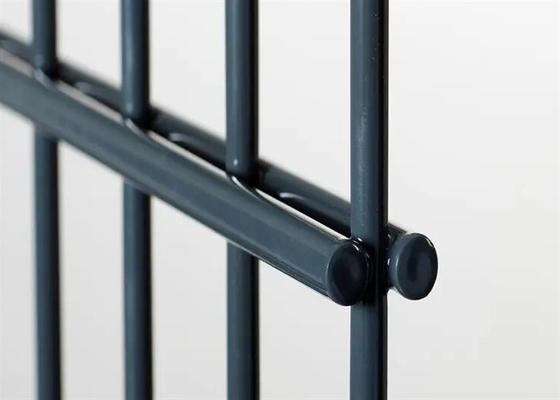 Green Coated  Galvanized 868 Twin Wire Mesh Fencing For Courtyard non rusting