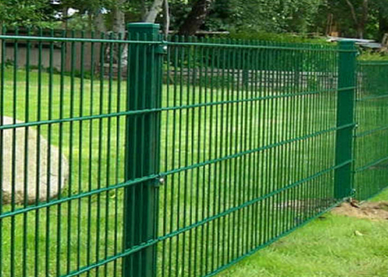 Galvanised 2D Twin Wire Mesh Fencing 6/5/6 1.8*2.5m Double Loop Garden Fence