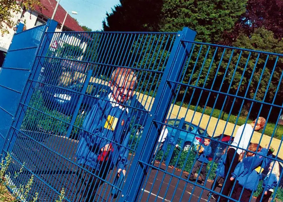 Galvanised 2D Twin Wire Mesh Fencing 6/5/6 1.8*2.5m Double Loop Garden Fence