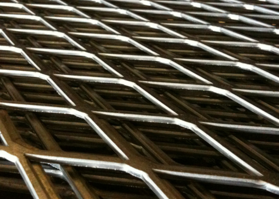 Low Carbon Steel Expanded Metal Mesh Galvanized For Building 1 * 2m 4.0mm