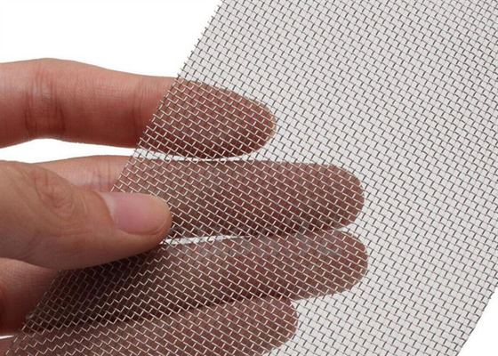Ss 316l Woven 4m Stainless Steel Wire Mesh Filter Twilled Weave