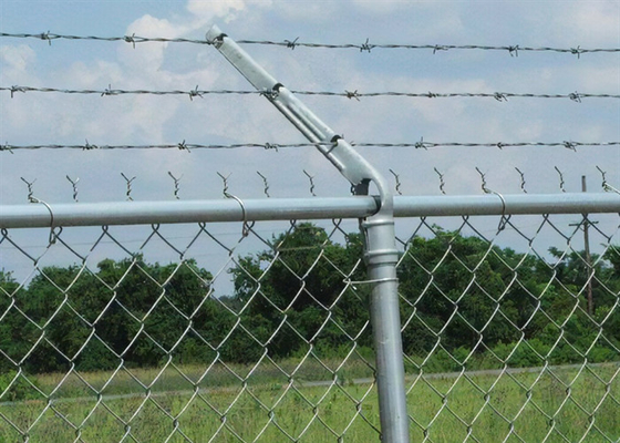Steel Pallet Pvc Coated Chain Link Construction Fence For Garden
