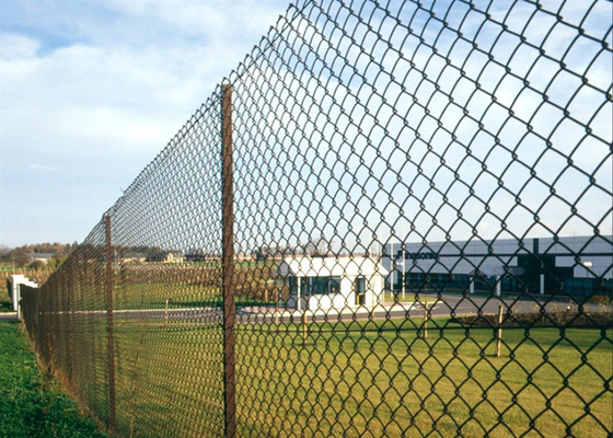 Diamond Temporary Fence Chain Link 6" X 8" For Construction Site