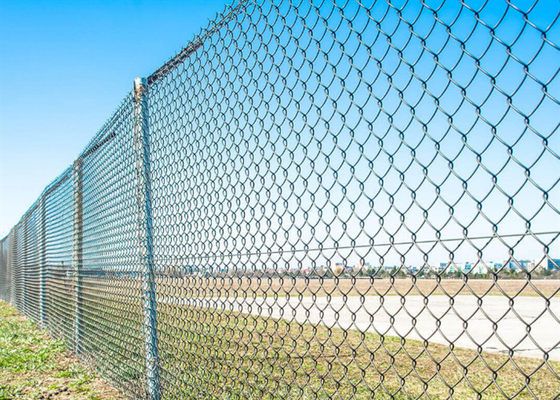 Powder Coating 5.0mm Moveable Chain Link Fence For Garden Application