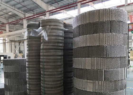 Absorption Metal Structured Packing Iso9001 2015 Stainless Steel 316