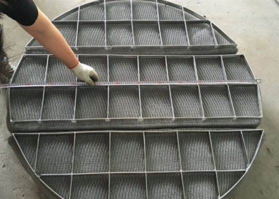 Stainless Steel 304 316 Wire Mesh Demister Pad For Aviation Gas Liquid Separation