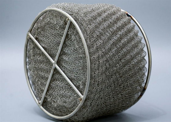 Metallurgy Filter Wire Mesh Demister Pad Customized Sizes For Chemical Tower