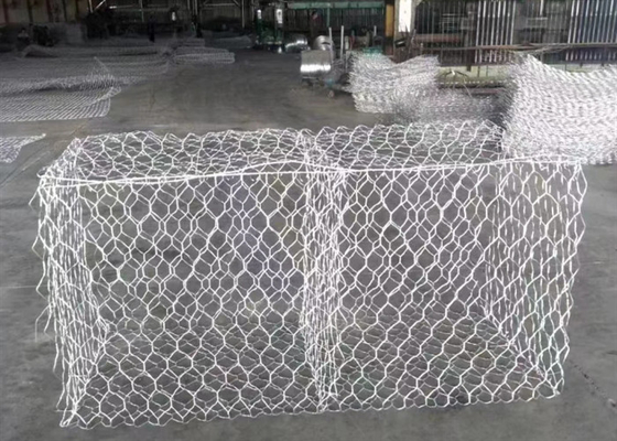 Square Hole Pvc Coated Gabion Box Zinc Coated 220-270g