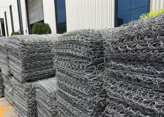 Low Carbon Iron 3.0mm Gabion Wire Mesh Corrosion Resistant