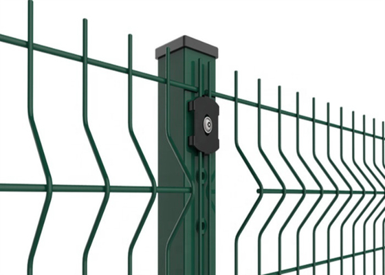 Round Posts Welded Mesh Fencing Triangle Garden 1.5m Height