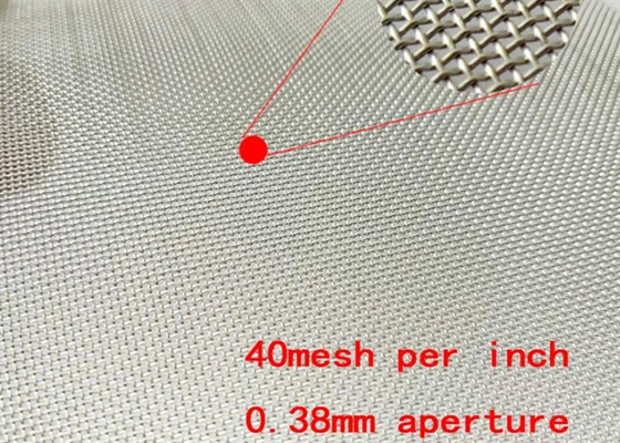 Twilled Dutch Weave 1 Micron Stainless Steel Mesh 1500mm Width Customized