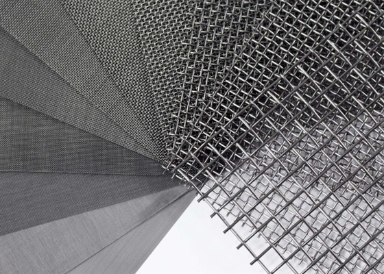 304 / 316 Stainless Steel Wire Mesh Filter Plain Dutch Weave 0.003-10mm