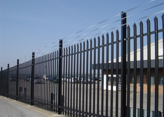Galvanised Steel Security Palisade Fencing W Section 2.5*2.75m