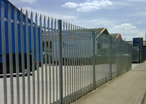 Galvanised Steel Security Palisade Fencing W Section 2.5*2.75m