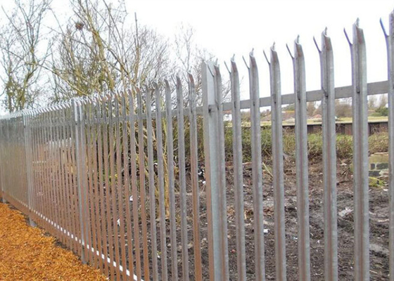 Galvanized D Pale Steel Palisade Fencing 1.8*2.4m