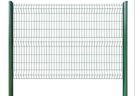 Galvanized 3D Curved V Bending Welded Wire Mesh Triangle Fence For Security