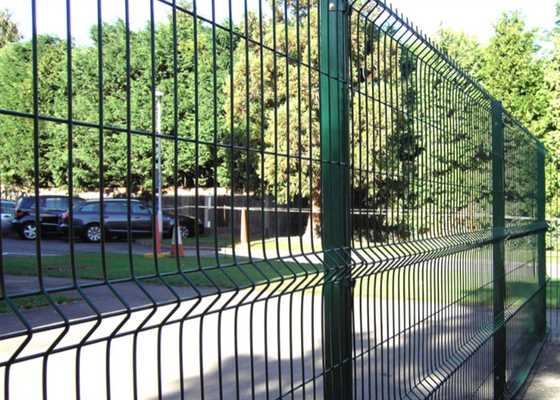 Hot Dip Galvanized Triangle Bending Welded Wire Mesh Fence Panels 75*150mm