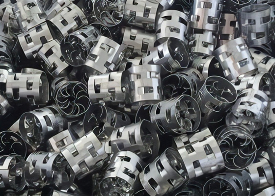SS 304 / 316 Metal Tower Packing ISO9001 OEM For Gas Absorption