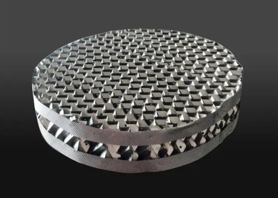 SS 316l Corrugated Metal Structure Packing For Absorption / Scrubbing