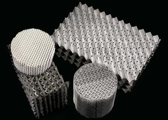 SS316 Low Resistance Metal Structured Packing For Stripping / Scrubbing