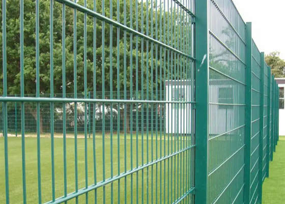 8/6/8mm 60*60*2.0mm Post Durable Double Loop Wire Fence For Home / Park