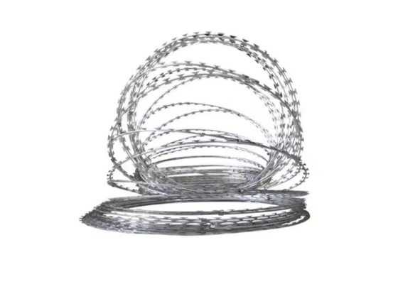 Boundary Fencing Razor Barbed Wire Hot Dip Galvanized PVC Coated
