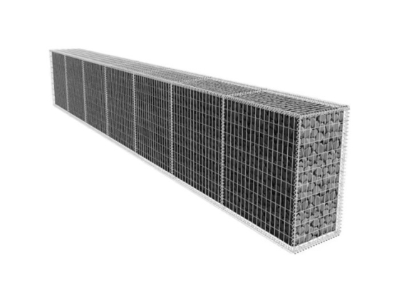 PVC Coated / Galvanized Gabion Box Iron Wire For Flood Protection 80*100mm*2.8mm