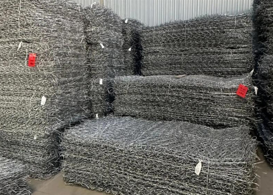 Powder Coated / Galvanized Gabion Basket For Control Of Water 1*1*2m